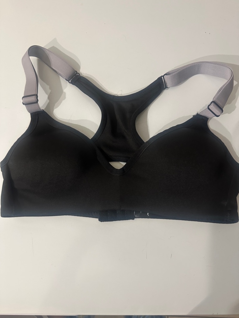 PRO Player Black Racerback Wireless Sports Bra Sz S